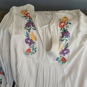 Free people Mia embroidered tunic Large